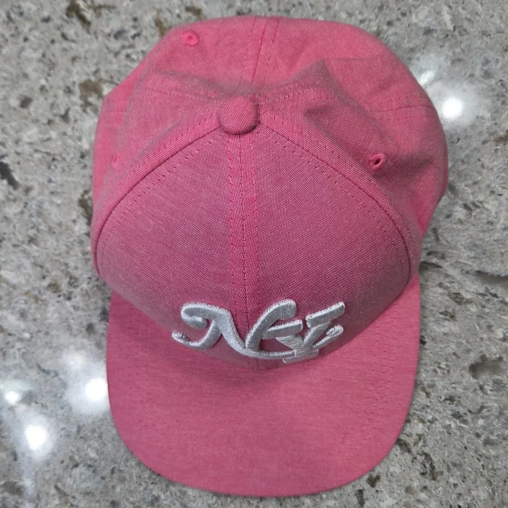 H&M Divided Pink NY Embroidered‎ Baseball Cap Hat Adjustable
